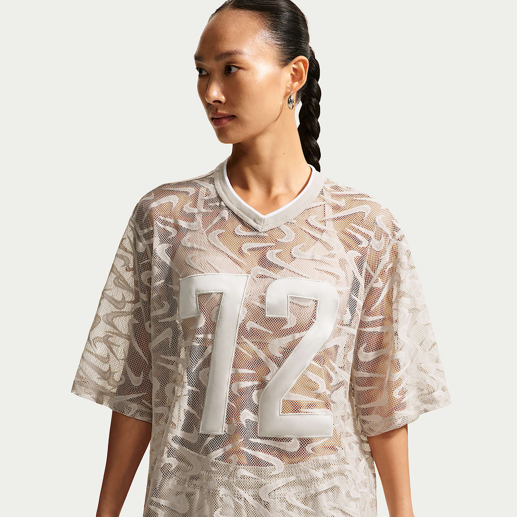 Plage プラージュ C/L Sheer Jersey SK Re. Nike Sportswear Chill Lace Women's Oversized Jersey. Nike ID